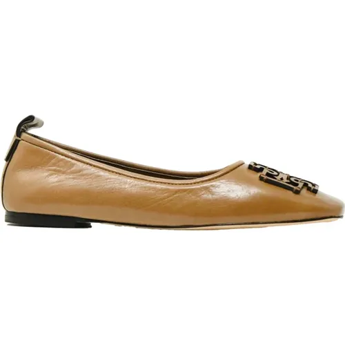 Leather Ballerinas Elegant Style , female, Sizes: 3 UK - TORY BURCH - Modalova