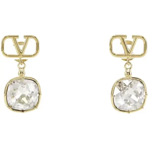 Pre-owned Rose Gold earrings , female, Sizes: ONE SIZE - Valentino Vintage - Modalova