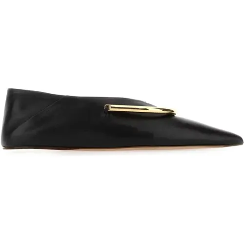 Schwarze Nappa Ballerinas - Jil Sander - Modalova