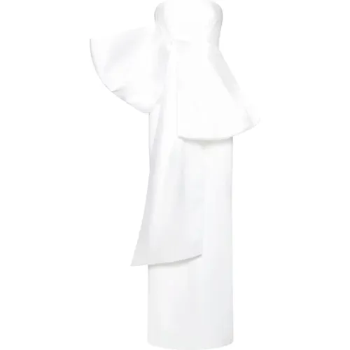 Weiße Maeve Maxi Kleid , Damen, Größe: L - Solace London - Modalova