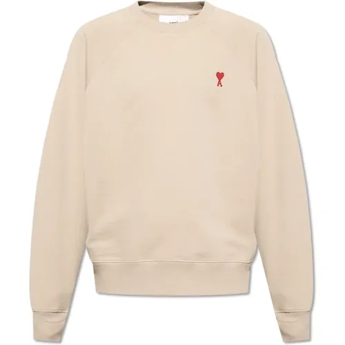 Sweatshirt with logo , male, Sizes: L, M, XL, S - Ami Paris - Modalova