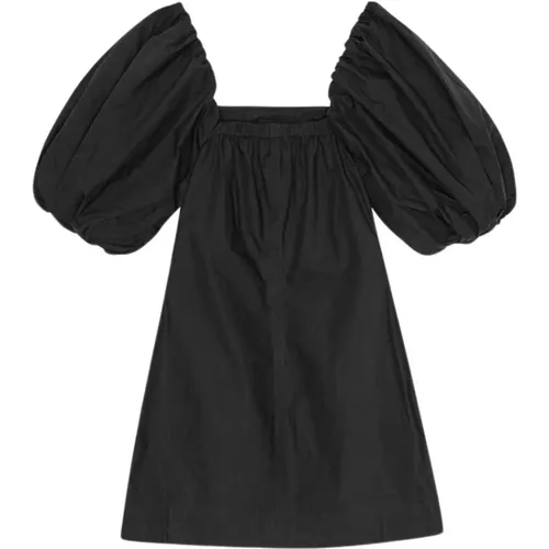 Twisted Sleeve Mini Dress , female, Sizes: L, M, S - Ganni - Modalova