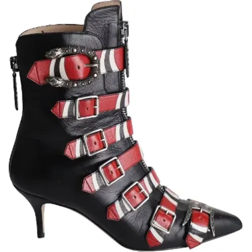 Pre-owned Leder boots , Damen, Größe: 39 EU - Gucci Vintage - Modalova