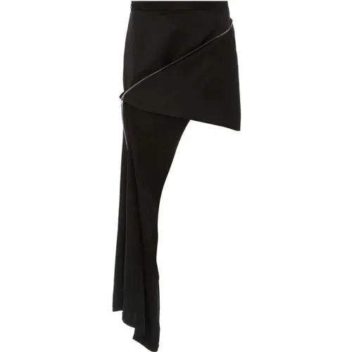 Zip-Detail Mini Skirt , female, Sizes: XS - JW Anderson - Modalova