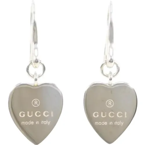 Pre-owned Silver earrings , female, Sizes: ONE SIZE - Gucci Vintage - Modalova