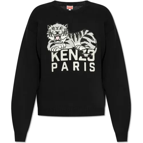 Pullover mit gesticktem Logo , Herren, Größe: XL - Kenzo - Modalova