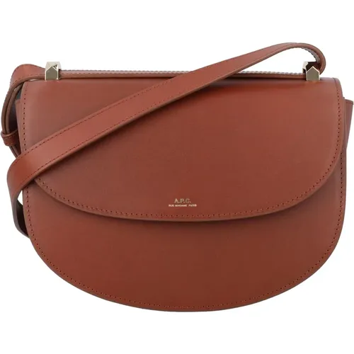 Hazelnut Genève Handbag , female, Sizes: ONE SIZE - A.p.c. - Modalova