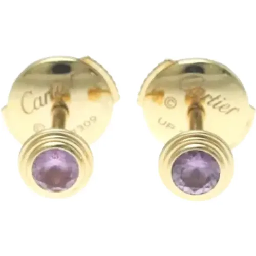 Pre-owned Rose Gold earrings , female, Sizes: ONE SIZE - Cartier Vintage - Modalova