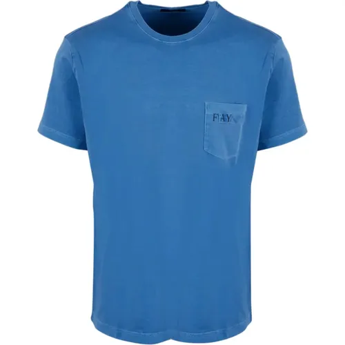 Pocket T-Shirt , male, Sizes: 2XL - Fay - Modalova