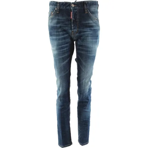 Klassische Blaue Skinny Jeans für Männer , Herren, Größe: S - Dsquared2 - Modalova
