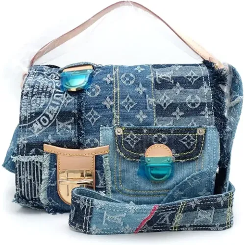 Pre-owned Denim shoulder-bags , female, Sizes: ONE SIZE - Louis Vuitton Vintage - Modalova