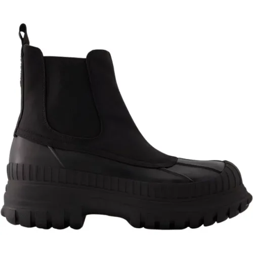 Schwarze Outdoor Chelsea Boots - Gummi , Damen, Größe: 36 EU - Ganni - Modalova