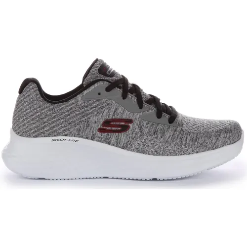 Sporty Grey Trainers for Men , male, Sizes: 11 UK, 9 UK, 13 1/2 UK, 7 UK - Skechers - Modalova