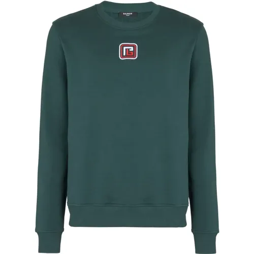 PB sweatshirt,Bio-Baumwolle Logo Sweatshirt - Balmain - Modalova