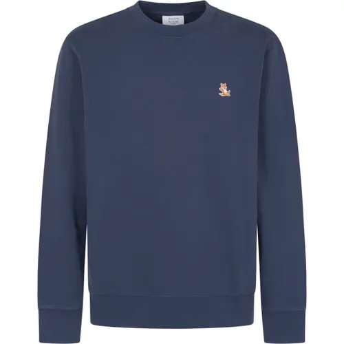 Chillax Patch Pullover , Herren, Größe: L - Maison Kitsuné - Modalova