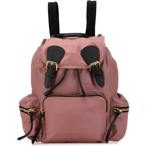 Pre-owned Canvas backpacks , female, Sizes: ONE SIZE - Burberry Vintage - Modalova