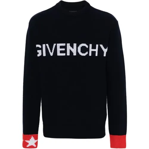 Marineblaue Sweaters mit Sternenmuster - Givenchy - Modalova