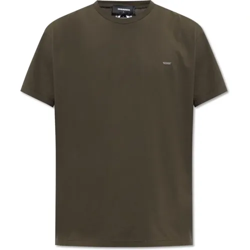 Baumwoll-T-Shirt , Herren, Größe: 2XL - Dsquared2 - Modalova