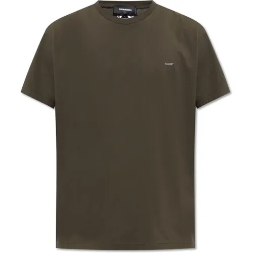 Baumwoll-T-Shirt , Herren, Größe: S - Dsquared2 - Modalova