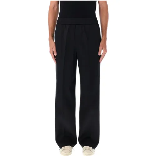 Wool Wide-Leg Jogging Pants , male, Sizes: L, M - Golden Goose - Modalova