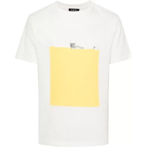 Cotton T-shirt , male, Sizes: L - A.p.c. - Modalova