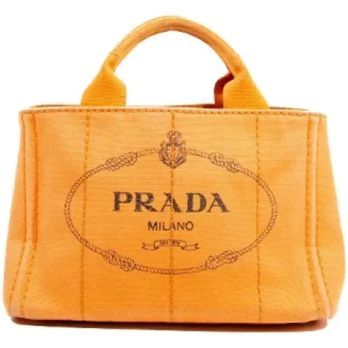 Pre-owned Canvas prada-bags , female, Sizes: ONE SIZE - Prada Vintage - Modalova