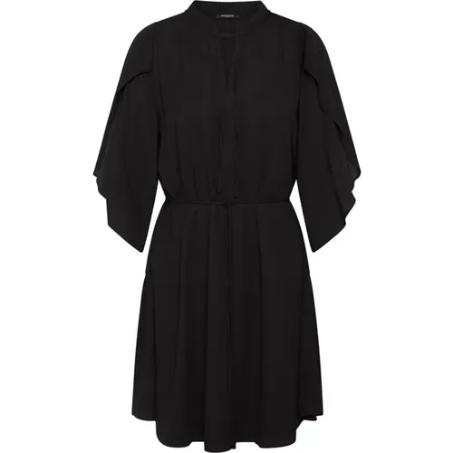 Elegantes Schwarzes Kleid mit Statement-Ärmeln - Bruuns Bazaar - Modalova