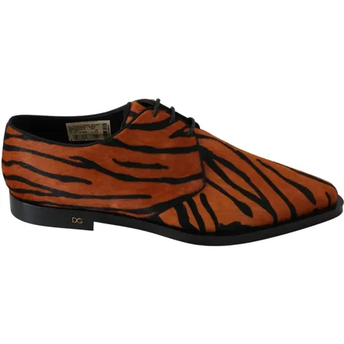 Tiger Muster Formale Brogue Schuhe - Dolce & Gabbana - Modalova