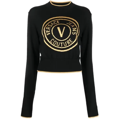 Round Logo , female, Sizes: S - Versace Jeans Couture - Modalova