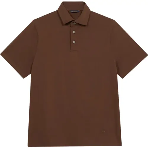 Braunes Baumwoll-Poloshirt,Weißes Baumwoll-Polo-Shirt,Grünes Baumwoll-Poloshirt,Marineblaues Baumwoll-Poloshirt - Brooks Brothers - Modalova