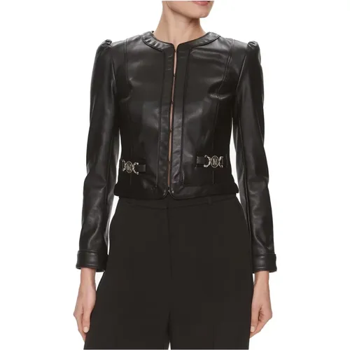 Leather Jacket Women , female, Sizes: 4XL, 3XL, XL - Guess - Modalova