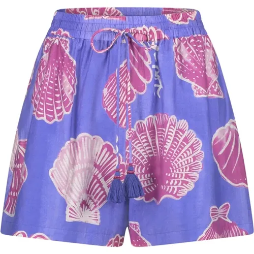 Blau Bedruckte Damen Boy Shorts , Damen, Größe: L - Fabienne Chapot - Modalova