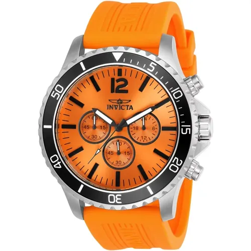 Pro Diver Quarzuhr - Oranges Zifferblatt - Invicta Watches - Modalova