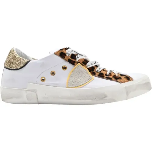 Animalier Sneakers - Print , female, Sizes: 3 UK - Philippe Model - Modalova