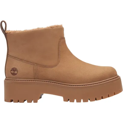 Warm gefütterter Mid Boot Weizen Nubuk , Damen, Größe: 37 EU - Timberland - Modalova