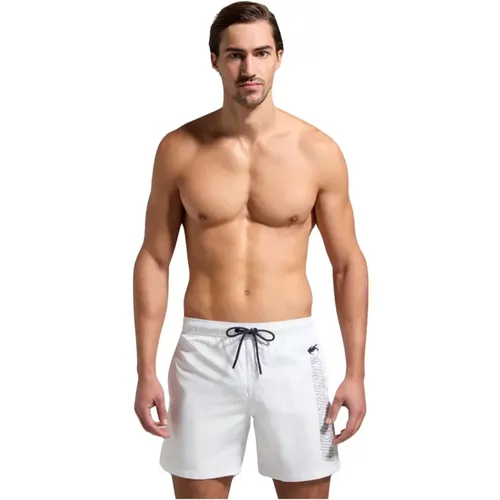 Seitenlogo Badehose - Weiß , Herren, Größe: 2XL - Bikkembergs - Modalova