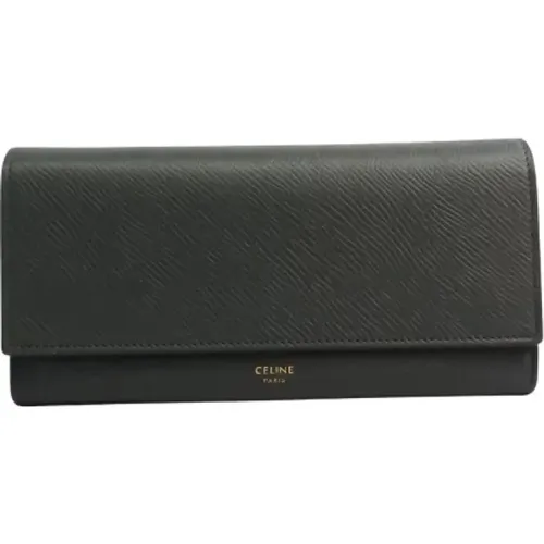 Pre-owned Leather wallets , female, Sizes: ONE SIZE - Celine Vintage - Modalova