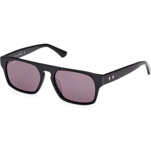 Quadratische Schwarze Sonnenbrille Unisex - WEB Eyewear - Modalova