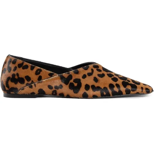 Leopard Print Block Heel Shoes , female, Sizes: 2 UK - TotêMe - Modalova