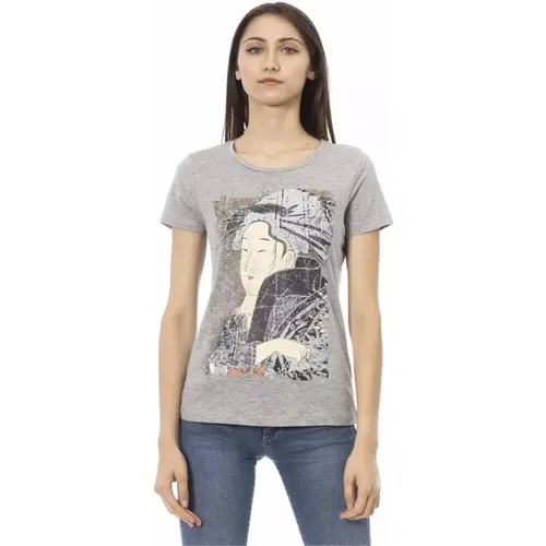 T-Shirts , Damen, Größe: S - Trussardi - Modalova