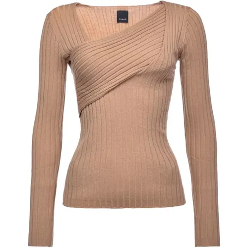 Ribbed Kuwait Sweater , female, Sizes: L - pinko - Modalova