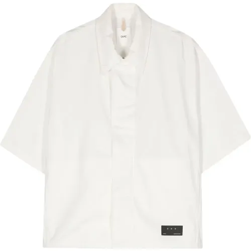 Cotton Shirt Logo Front , male, Sizes: 2XL, XL - Oamc - Modalova