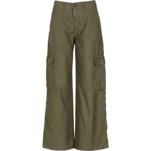 Levi's , Baggy Cargo Denim Pants , female, Sizes: W27 - Levis - Modalova