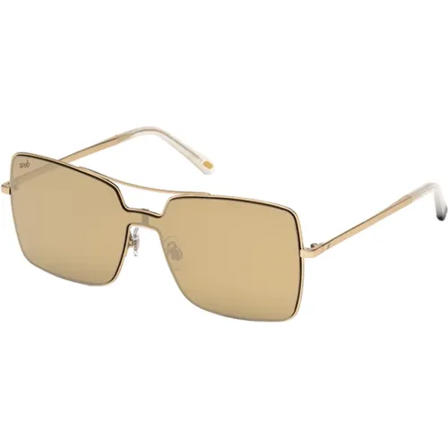 Rose Gold Sunglasses,WE 0201 Sunglasses - Shiny Palladium/ - WEB Eyewear - Modalova