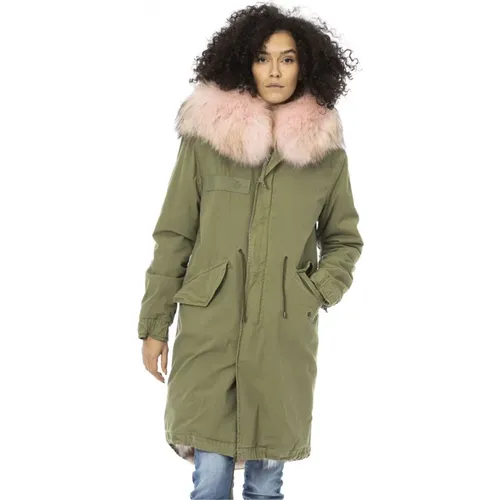 Long Parka with Fur Hood , female, Sizes: 2XS, XS - Mr&Mrs Italy - Modalova