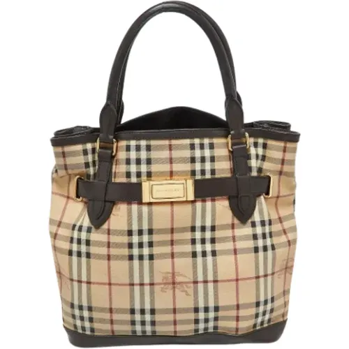 Pre-owned Leather totes , female, Sizes: ONE SIZE - Burberry Vintage - Modalova