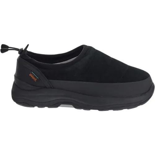 Schwarze Schuhe mit Runder Spitze , Damen, Größe: 38 EU - Suicoke - Modalova
