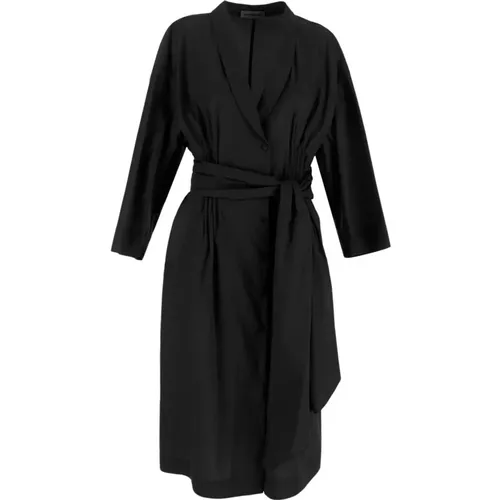 Midi Kleid mit Gürtel , Damen, Größe: XS - Gentryportofino - Modalova