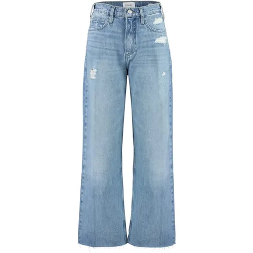 Zerrissene Wide Leg Jeans Frame - Frame - Modalova