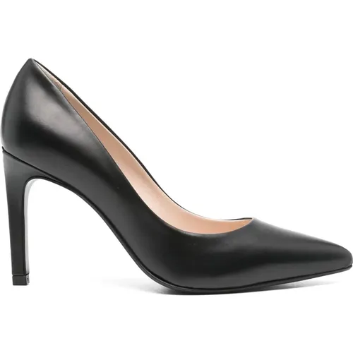 Schwarze Leder Pumps mit Geschlossener Spitze - Calvin Klein - Modalova